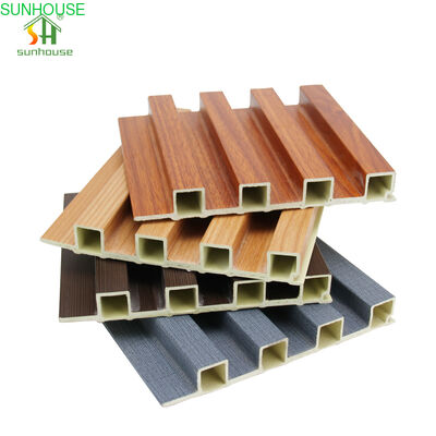 Modern Design PVC Composite Wallboard for Indoor Outdoor Use WPC Wall Panel for Interior Decoration Sag Resistance Wall Cladding