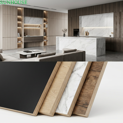 Ein guter Preis. Melamine-gefächertes Sperrholz für Schränke Büro- und Einzelhandelsmöbelprojekt und OEM-Versorgung online