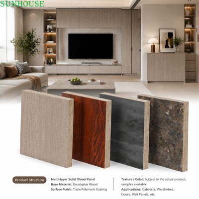Ein guter Preis. Melamine-gefächertes Sperrholz Oberflächenveredelungen Matte Glanz Textur und Holzkorn online
