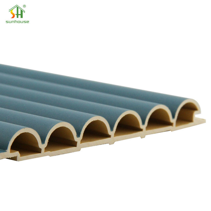 Hotel WPC Wall Panel Eco Friendly Interior / Exterior Fluted Wall Panels