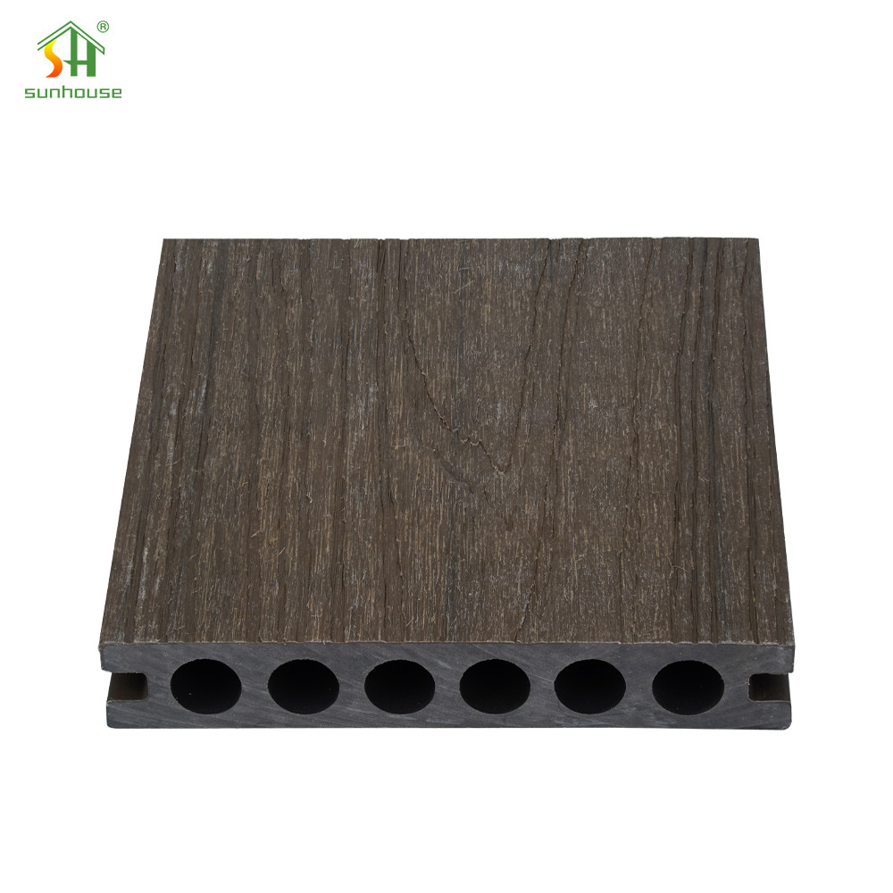 Anti Corrosion Outdoor WPC Flooring Custom 22x150mm For Poolside Garden Landscaping