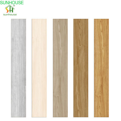 6mm SPC Stein-Kunststoff-Verbundboden 7x48 Zoll Wasserdicht Rutschfest R9 Feuerbeständig Klasse B für Wohn- und leichte gewerbliche Nutzung